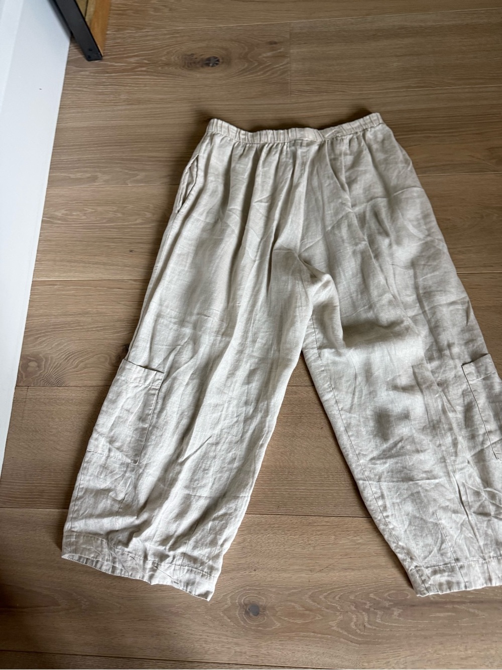 bryn Walker Wide Leg Linen Blend Pants - Cream